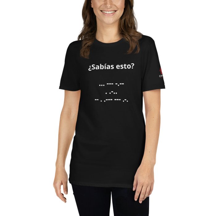 Camiseta Negra - Sabías esto - Unisex - Imagen 2