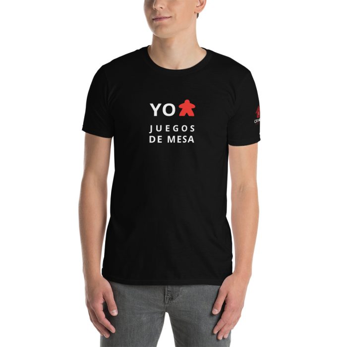 Camiseta Negra – Yo Meeple Juegos de Mesa – Unisex - Imagen 2