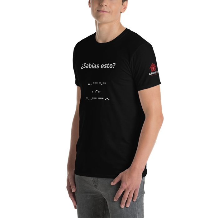 Camiseta Negra - Sabías esto - Unisex - Imagen 3