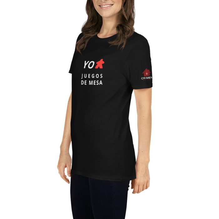 Camiseta Negra – Yo Meeple Juegos de Mesa – Unisex - Imagen 3