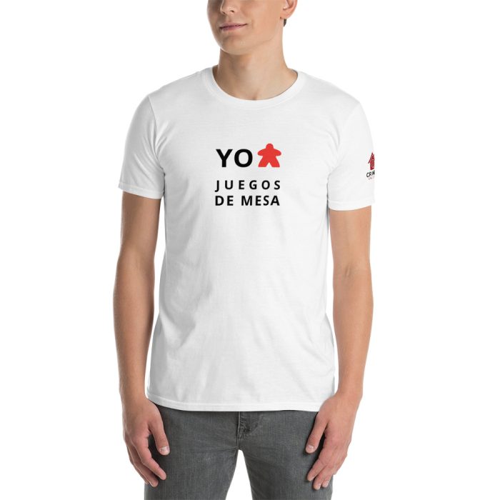 Camiseta Blanca - Yo Meeple Juegos de Mesa - Unisex