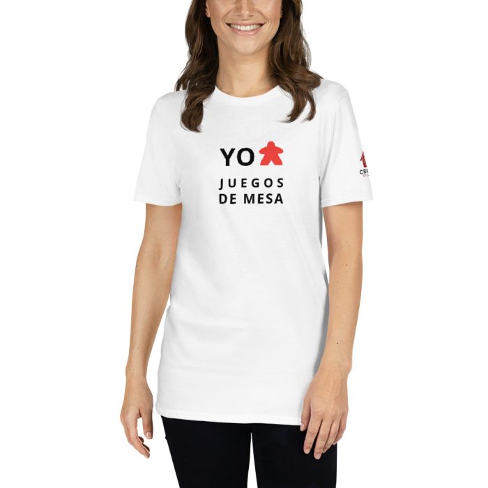 Camiseta Blanca - Yo Meeple Juegos de Mesa - Unisex - Imagen 2