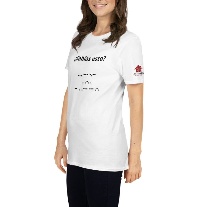Camiseta Blanca - Sabías esto - Unisex - Imagen 3